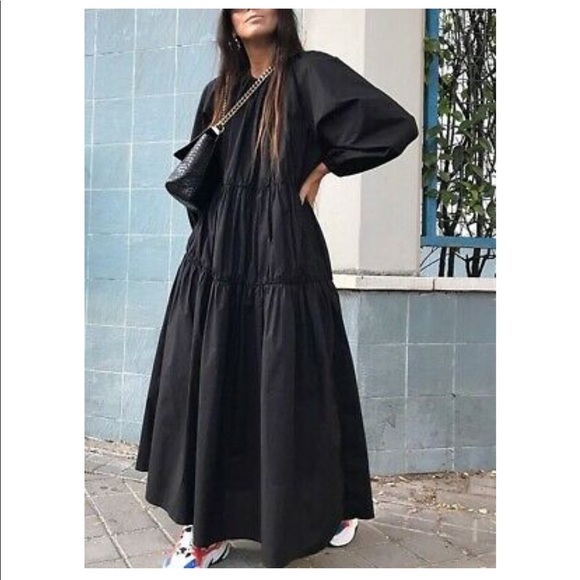 poplin midi dress zara Dresses Images 2022